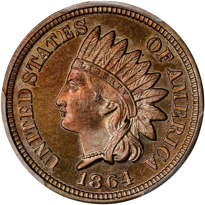Indian Head Cent 1c Copper Nickel, 1860-1864 [Type] PR65 thumbnail 3