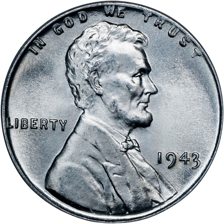 Image for Lincoln Cent 1c 1943, Steel, Wheat Reverse [Type] MS68 CAC