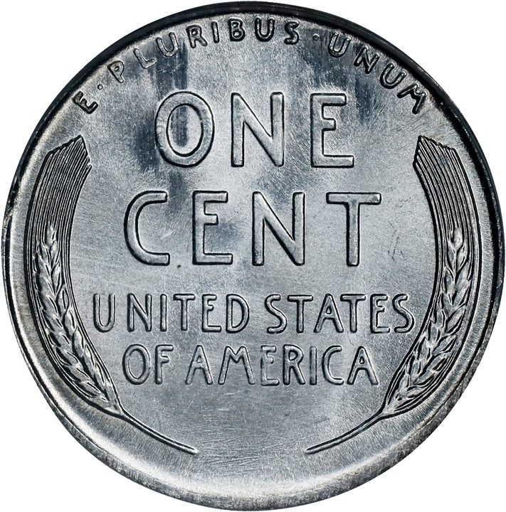 Lincoln Cent 1c 1943, Steel, Wheat Reverse [Type] MS68 CAC thumbnail 2