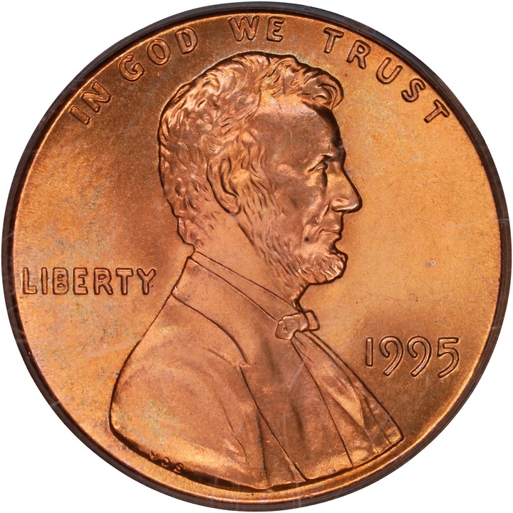 1995 1c Doubled Die Obverse MS RD thumbnail 7