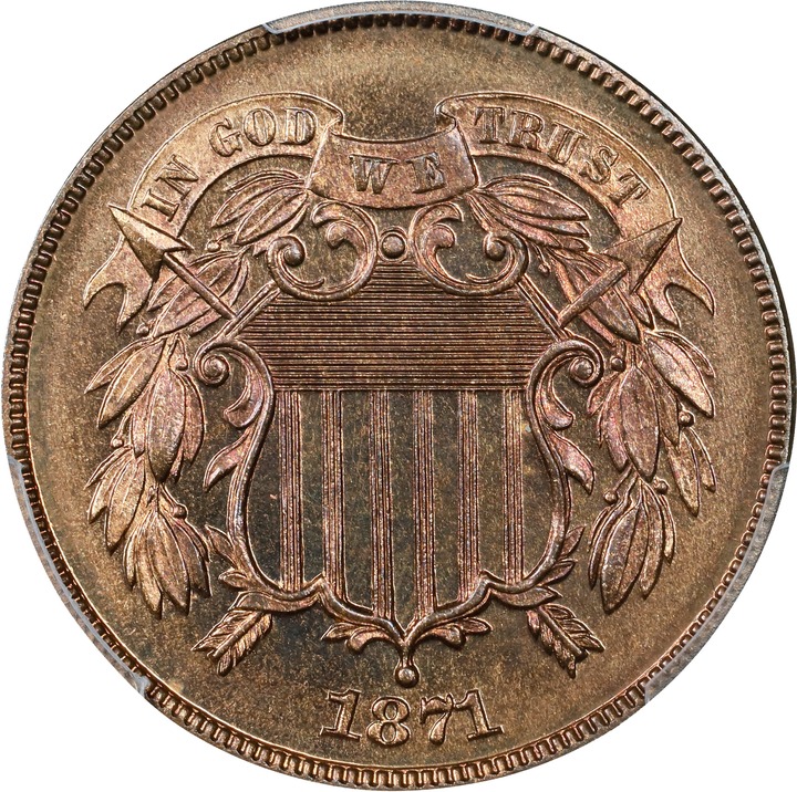 1871 2c PR RB PR67 RB CAC thumbnail 3