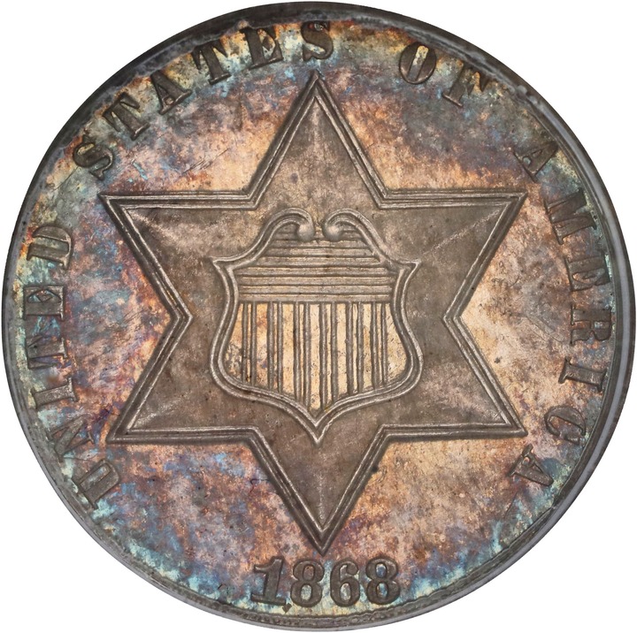 Image for 3-Cent Silver 3cS Type 3, 1859-1873 [Type] PR65 CAC