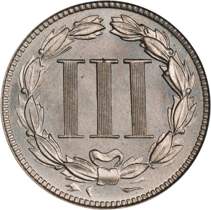 3-Cent Nickel 3cN 1865-1889 [Type] PR65 thumbnail 2