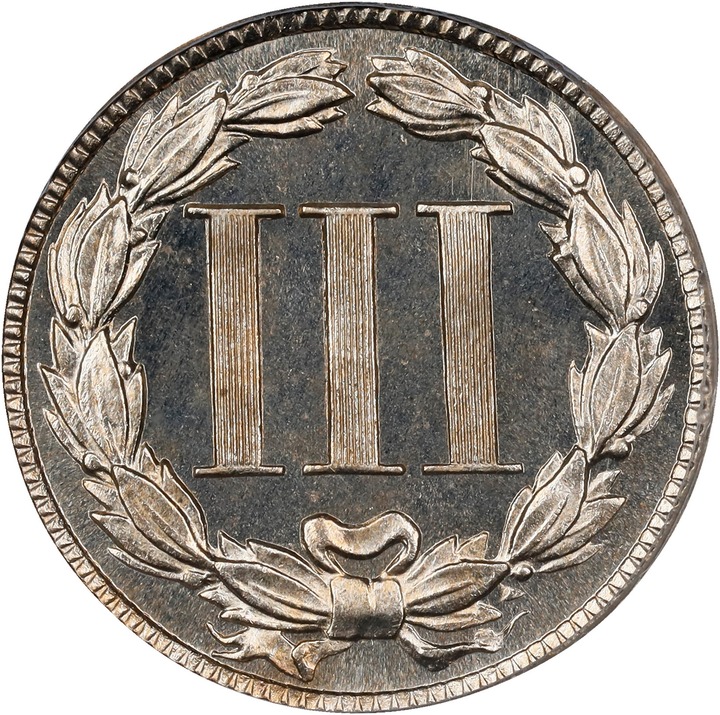 3-Cent Nickel 3cN 1865-1889 [Type] PR66 thumbnail 2