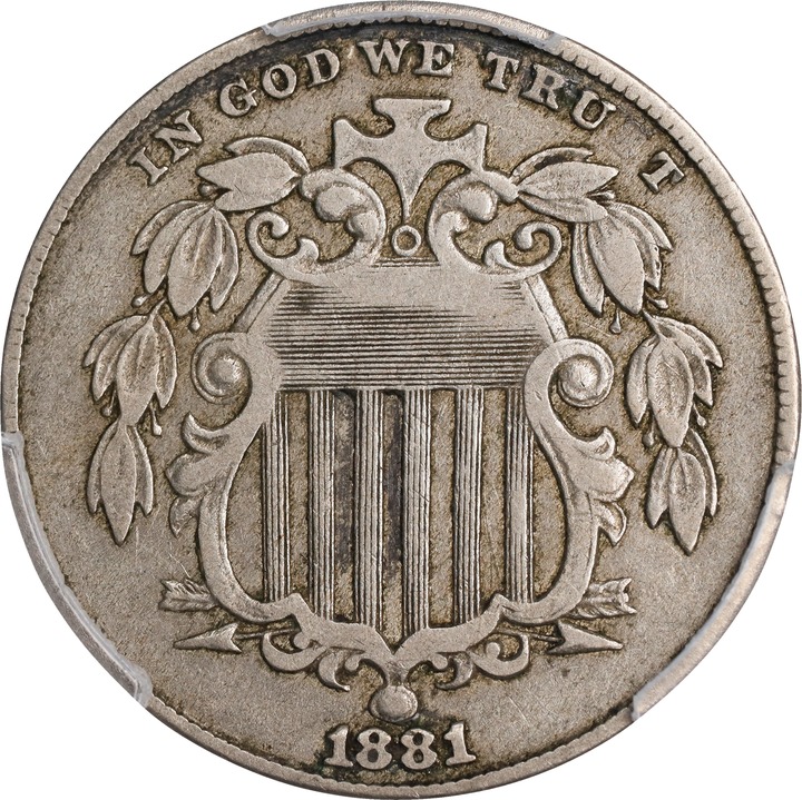 Shield Nickel 5c No Rays, 1867-1883 [Type] G4 thumbnail 23