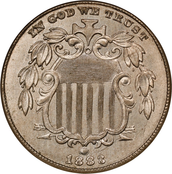 Image for 1883 5c Shield MS63