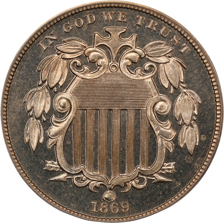 Image for Shield Nickel 5c No Rays, 1867-1883 [Type] PR65
