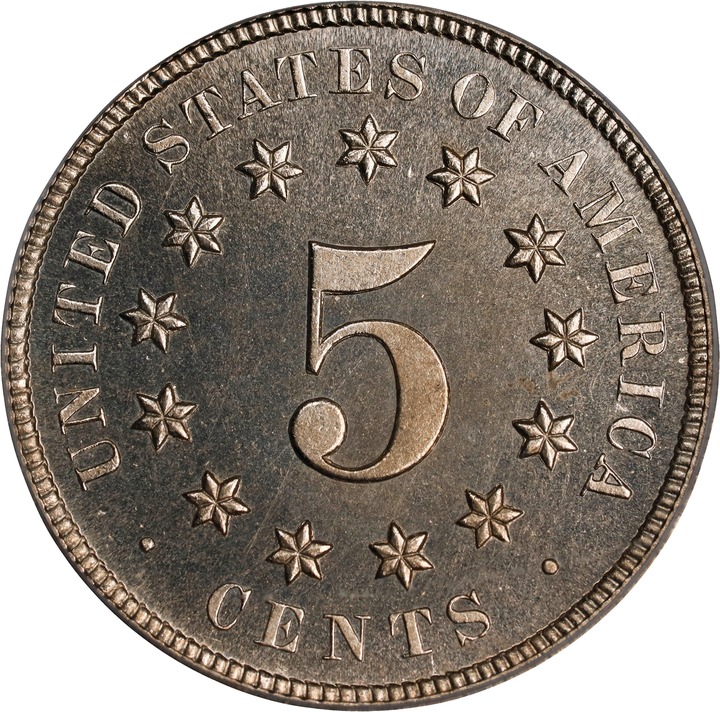 Shield Nickel 5c No Rays, 1867-1883 [Type] PR66 thumbnail 2