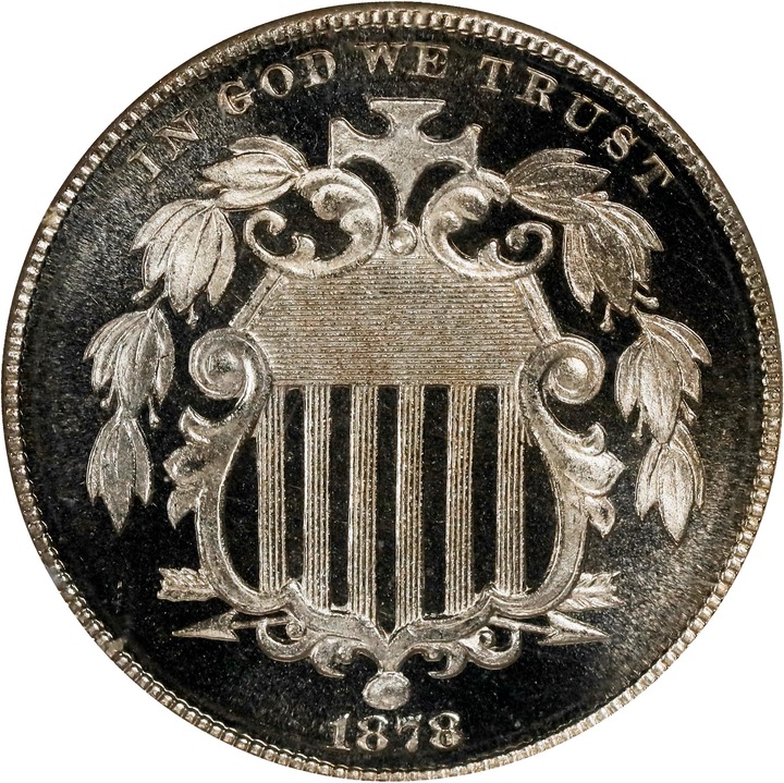 Image for Shield Nickel 5c No Rays, 1867-1883 [Type] PR67