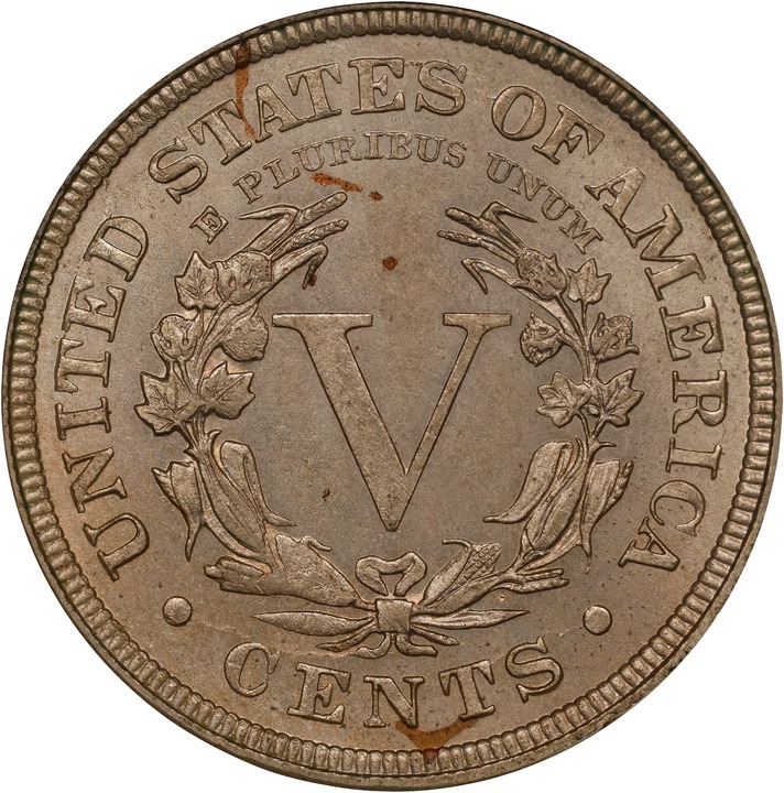 1883 5c Cents MS63 thumbnail 4