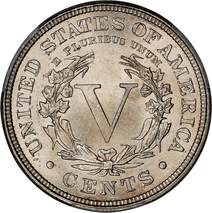 Liberty (V) Nickel 5c With Cents, 1883-1912 [Type] AU50 CAC thumbnail 24