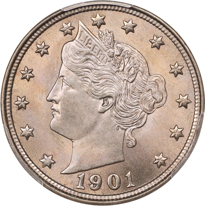 Image for 1901 5c MS65 CAC
