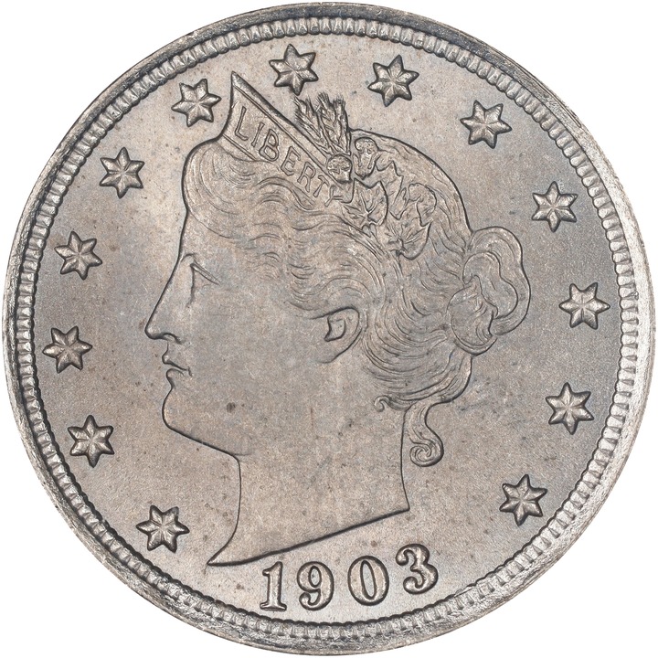 1903 5c MS64 thumbnail 3