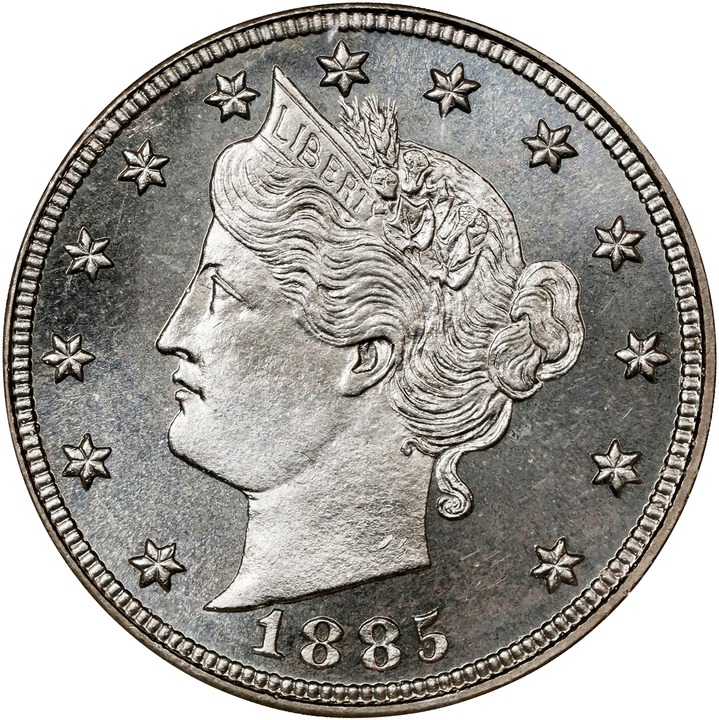 1885 5c PR67 CAC thumbnail 5