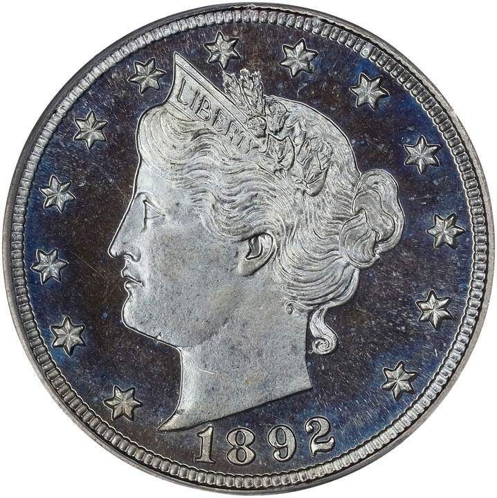 1892 5c AU53 thumbnail 19