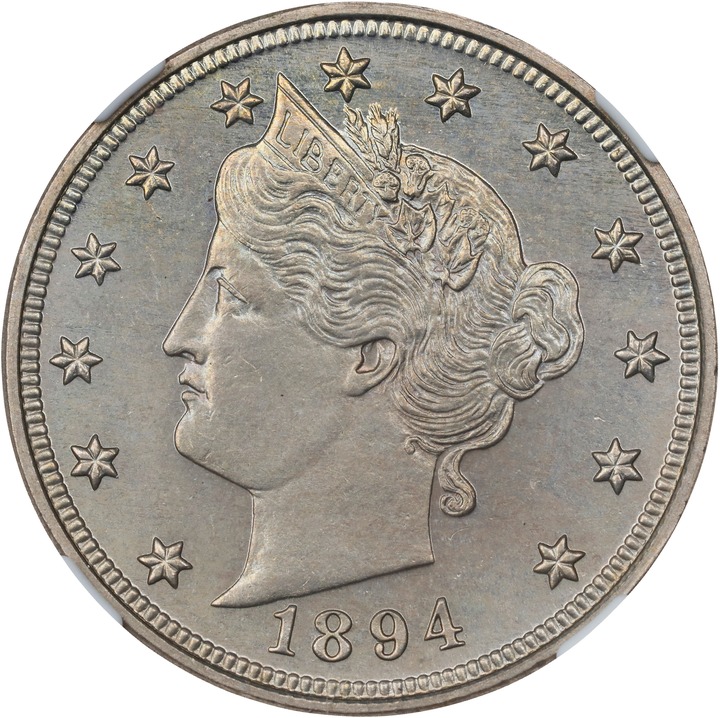 Image for 1894 5c PR64