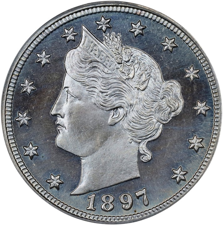 Image for Liberty (V) Nickel 5c With Cents, 1883-1912 [Type] PR66 CAC