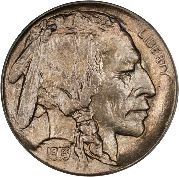 1913 5c Buffalo, Type 1 MS64 thumbnail 3