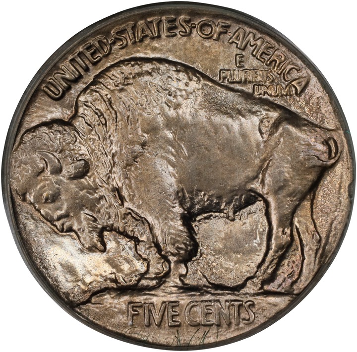 1913 5c Buffalo, Type 1 MS64 thumbnail 4