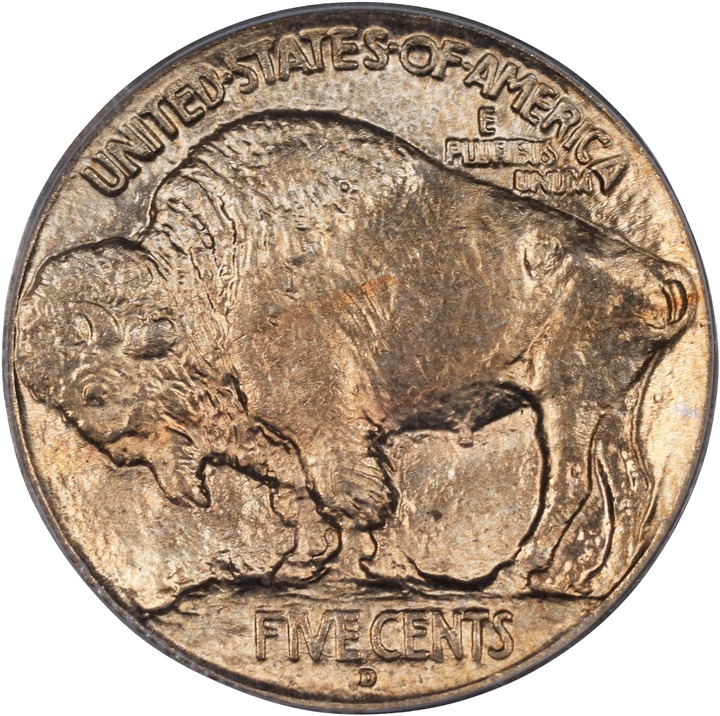 1913-D 5c Buffalo, Type 1 MS65 thumbnail 4