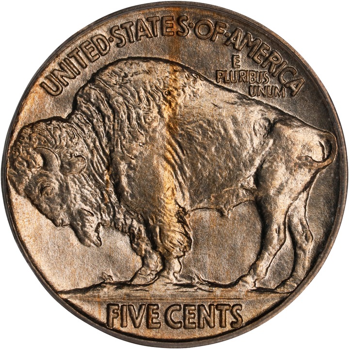 Buffalo Nickel 5c Type 2 Reverse, Matte Finish, 1913-1916 [Type] PR66 thumbnail 2