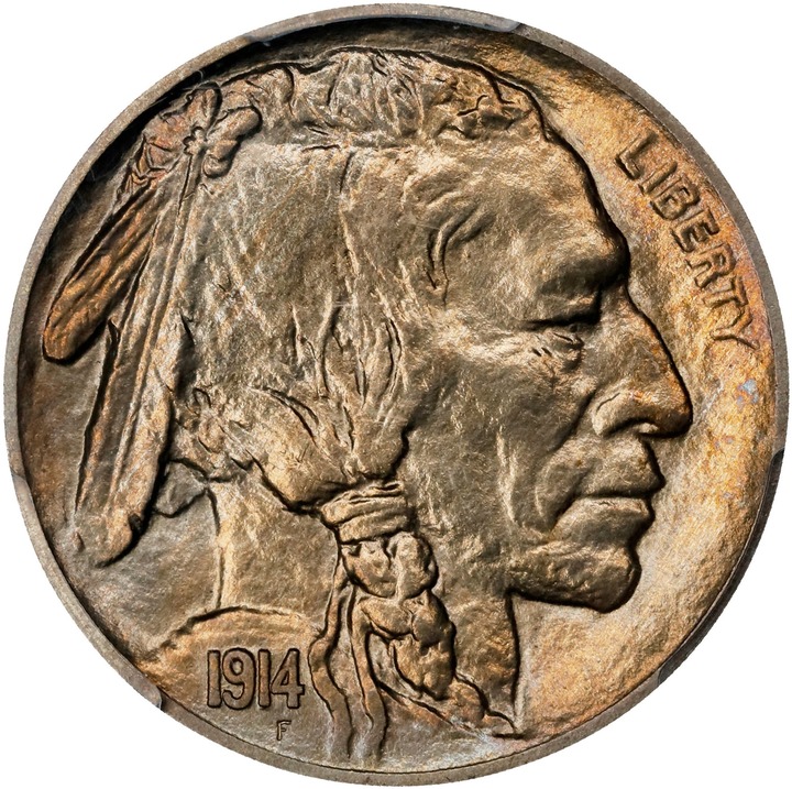 Image for Buffalo Nickel 5c Type 2 Reverse, Matte Finish, 1913-1916 [Type] PR67 CAC