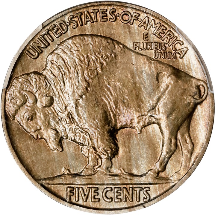 Buffalo Nickel 5c Type 2 Reverse, Matte Finish, 1913-1916 [Type] PR60 thumbnail 24