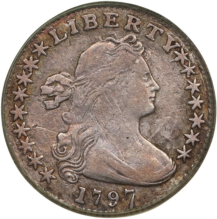 Image for Draped Bust Half Dime H10c Small Eagle, 1796-1797 [Type] VF20
