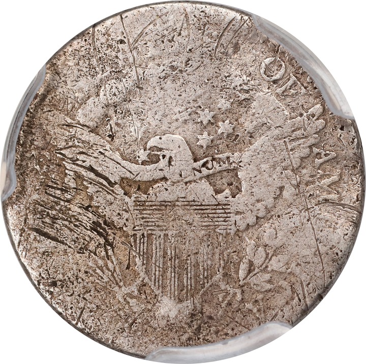Draped Bust Half Dime H10c Heraldic Eagle, 1800-1805 [Type] AG3 thumbnail 2
