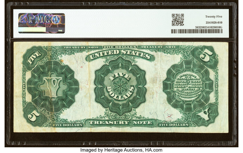 1891 $5  (Fr. 363) thumbnail 13