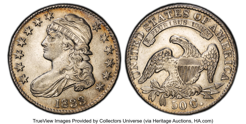 1833 50c O-101 MS thumbnail 2