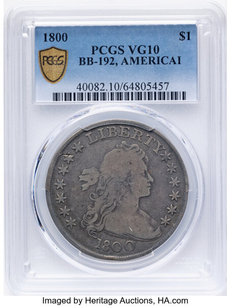 1800 $1  AMERICAI, B-19, BB-192 MS thumbnail 6