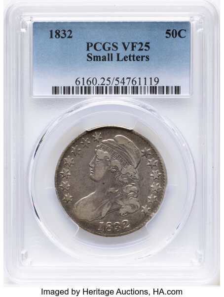 1832 50c Small Letters, O-110 MS thumbnail 3