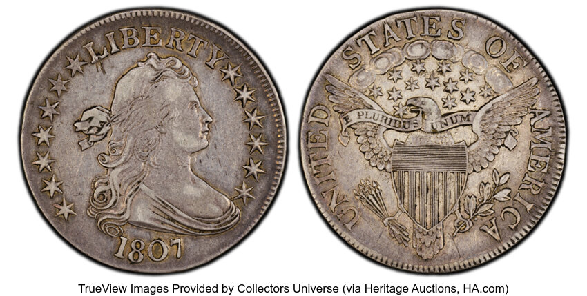 1807 50c Draped Bust, O-102 MS thumbnail 3