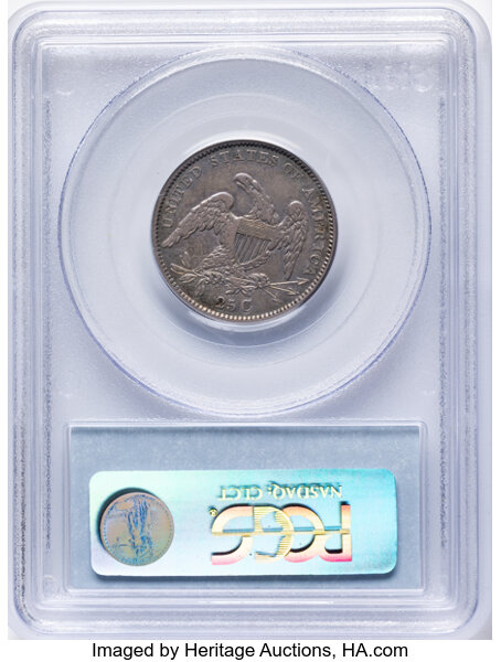 1834 25c O/F in OF, B-1, FS-901 MS thumbnail 6