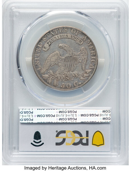 1819/8 50c Large 9, Pointed 1s, O-105 MS thumbnail 7