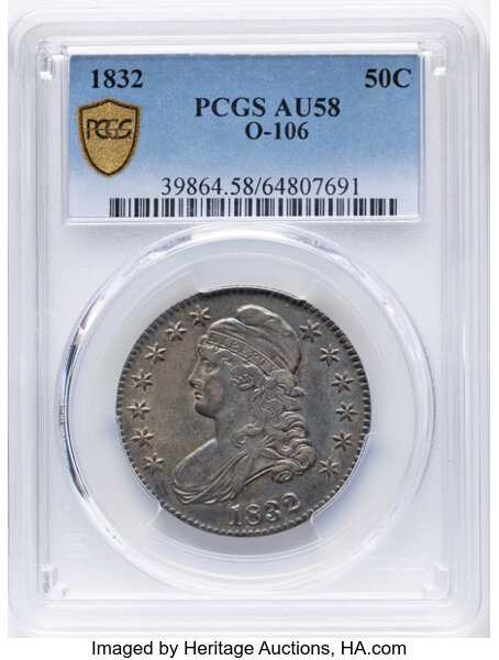 1832 50c Small Letters, O-106 MS thumbnail 9