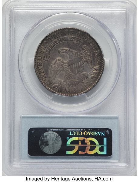 1828 50c Square Base 2, Small 8s, Large Letters, O-110 MS thumbnail 9