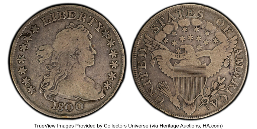 1800 $1  AMERICAI, B-19, BB-192 MS thumbnail 2