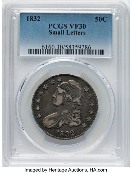 1832 50c Small Letters, O-113 MS thumbnail 2