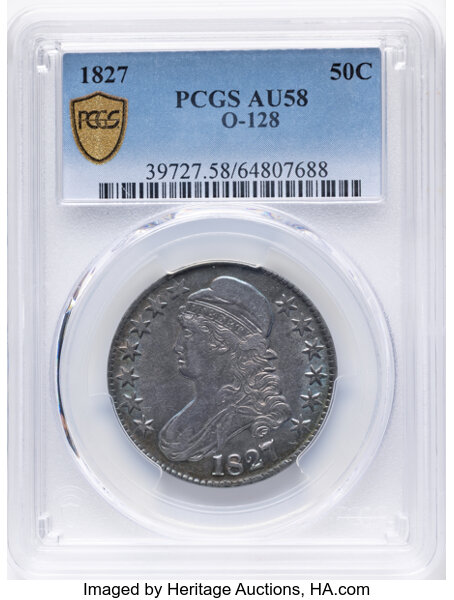 1827 50c Square Base 2, O-128 MS thumbnail 4
