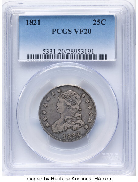 1821 25c B-3 MS thumbnail 2