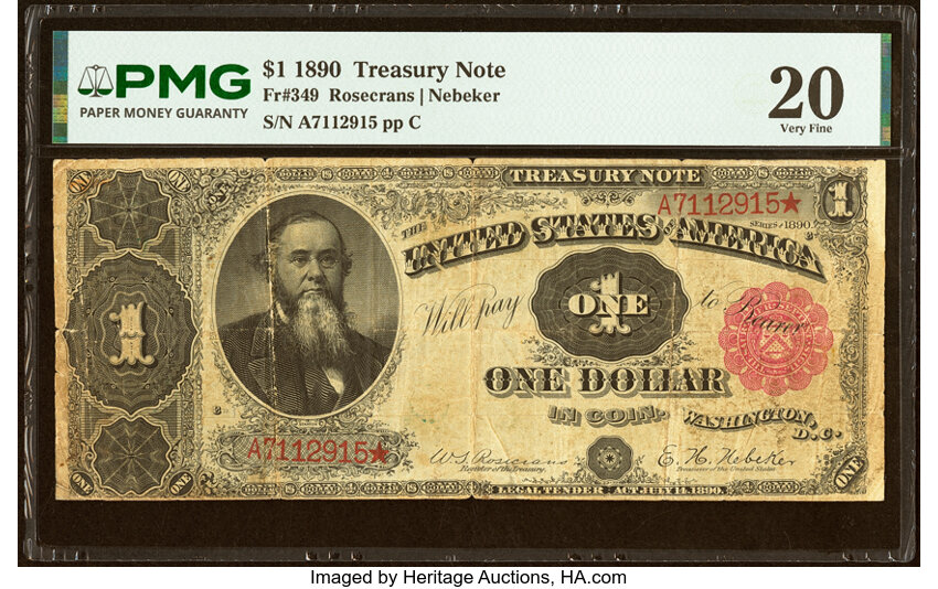 1890 $1  (Fr. 349) thumbnail 3