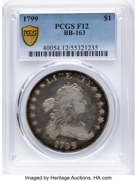 1799 $1  7x6 Stars, B-10, BB-163 MS thumbnail 12