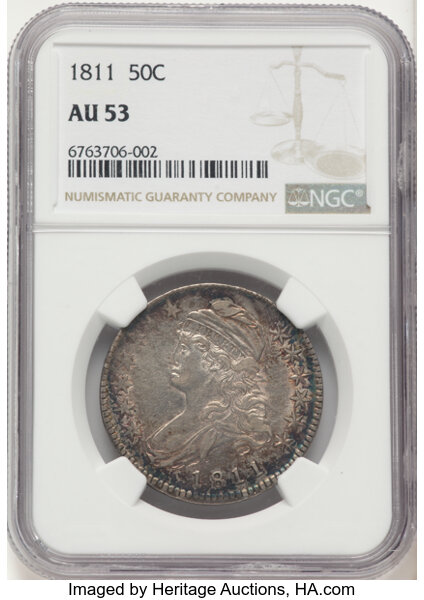 1811 50c Small 8, O-111 MS thumbnail 2