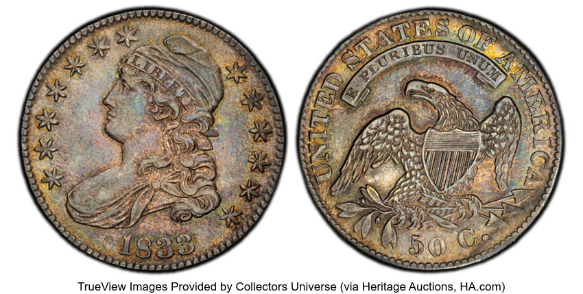 1833 50c O-113 MS thumbnail 2