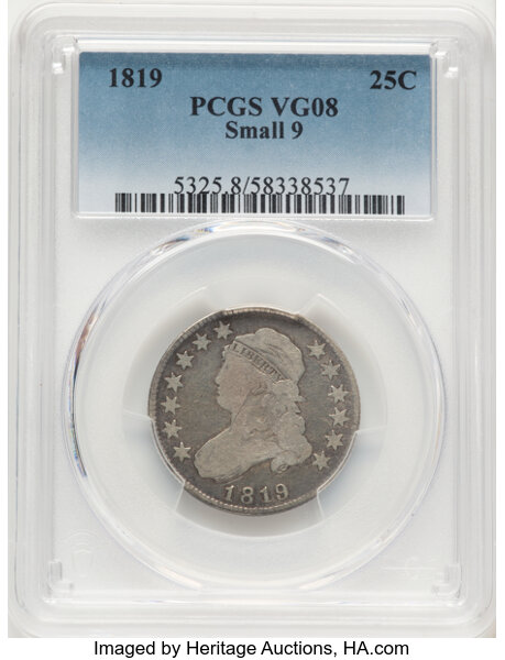 1819 25c Small 9, B-3 MS thumbnail 2