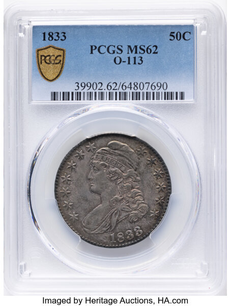 1833 50c O-113 MS thumbnail 10