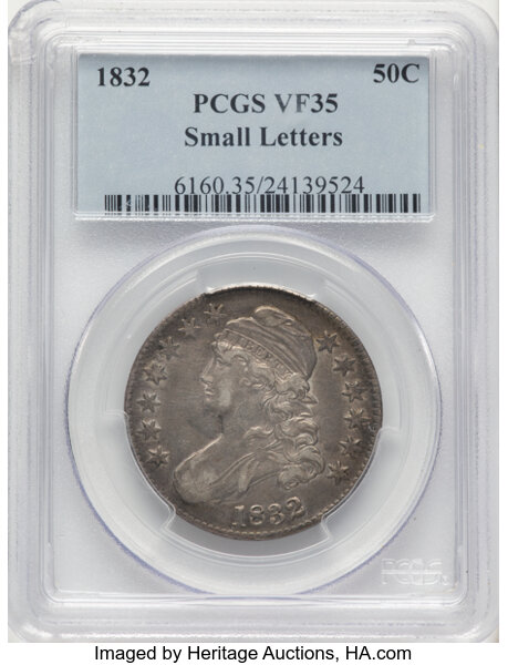 1832 50c Small Letters, O-110 MS thumbnail 4