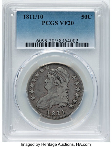1811/10 50c Punctuated Date, O-101 MS thumbnail 2